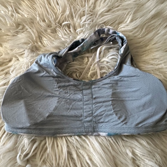 Lululemon Light Support Nulu Yoga Bra blue floral ladies size‎ 12 - Picture 5 of 7